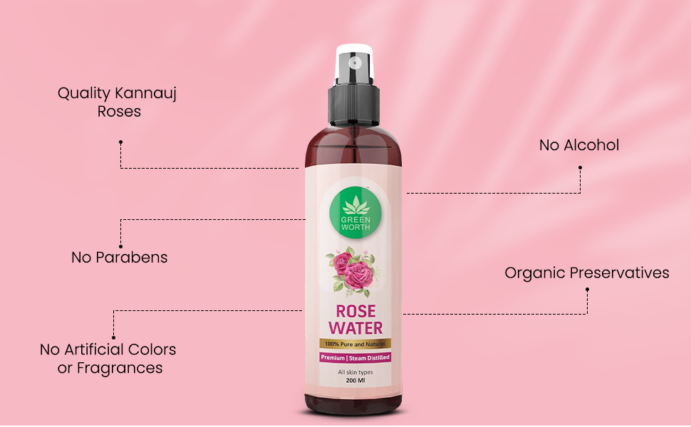 Combo of Multipurpose Aloe Vera Gel (200gm) and Rose Water (200 ml)